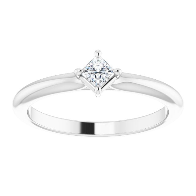 square diamond stackable ring