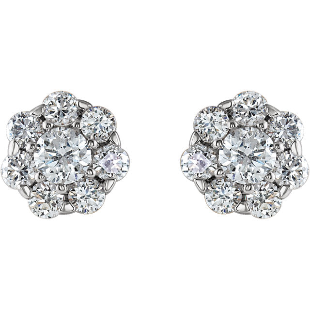 button-cluster-diamond-earrings