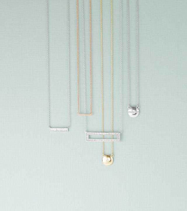 From diamond modern pendants to statement necklaces