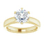 1.5 carat lab-grown diamond engagement ring set in 14K yellow gold