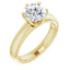 1.5 carat lab-grow diamond engagement ring in yellow gold