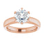 Affordable 1.5 carat lab-grown diamond engagement ring in rose gold