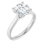 2 ct diamond solitaire engagement ring in white gold