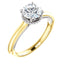 White & Yellow Engagement Ring - Lumi Jewelry