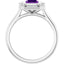 Engagement Ring with Amethyst