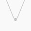 Bezel set Solitaire Diamond Necklace - Lumi Jewelry