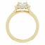 Yellow gold 1 carat engagement ring 
