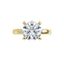 Classic solitaire lab-grow diamond engagement ring