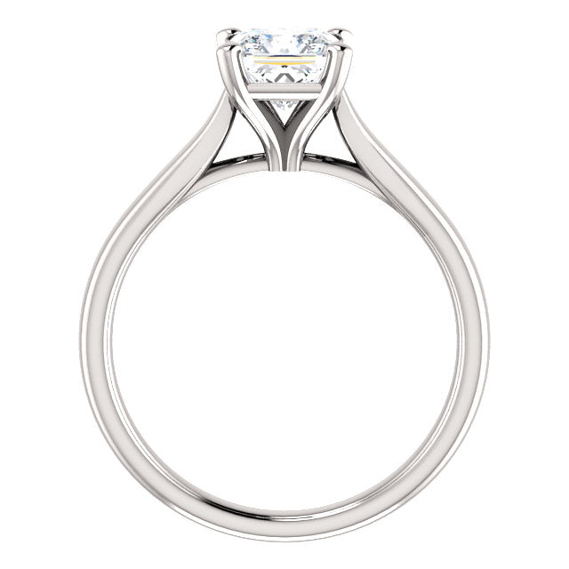 Princess Solitaire Engagement Ring - Lumi Jewelry