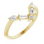 V Shape Diamond Stacking Ring - Lumi Jewelry