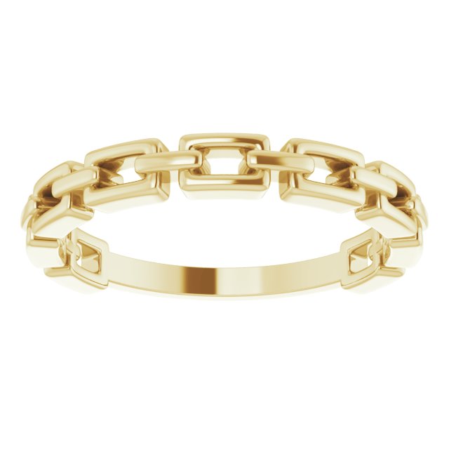 Yellow-gold-chain-link-ring