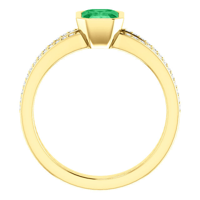 genuine-emerald-diamond-ring