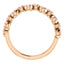 Rose gold pink ring