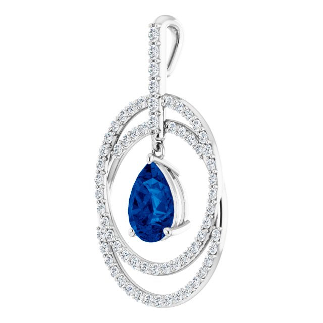 Noelle Sapphire Set (Necklace & Earrings) – PRERTO E-COMMERCE PRIVATE  LIMITED