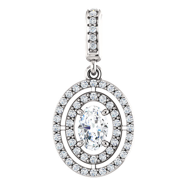 Pandora Round Sparkle Halo Necklace - Anfesas Jewelers