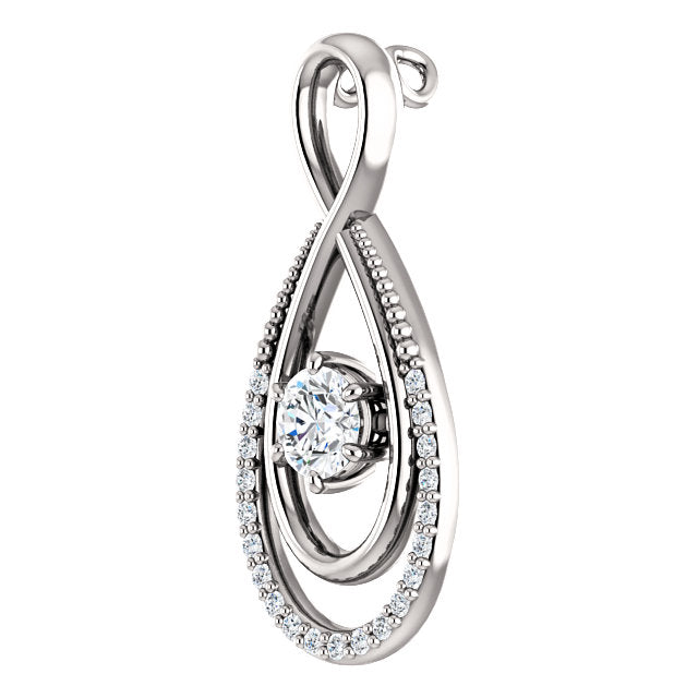 Teardop Diamond Pendant - Lumi Jewelry