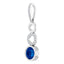 Bezel set Sapphire and Diamond Pendant - Lumi Jewelry