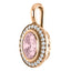 Rose Morganite Pendant with Diamonds - Lumi Jewelry