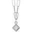 Paperclip Chain Necklace with Princess Diamond - Lumi Jewelry