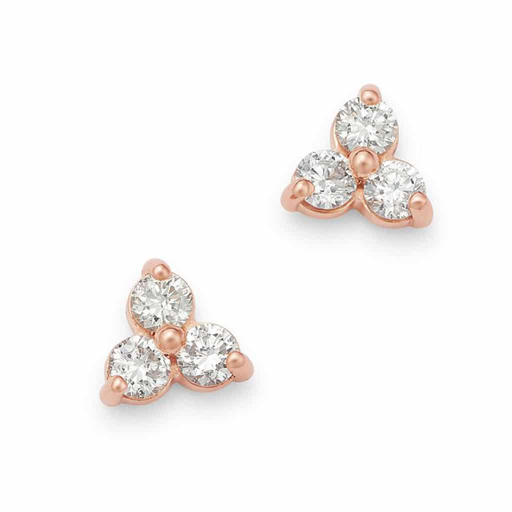 Discover 258+ rose gold stone earrings best