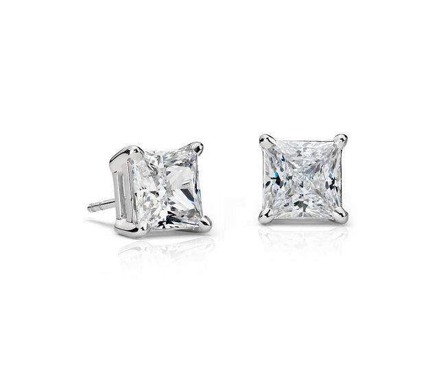 princess-diamond-stud-earrings