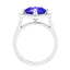 GIA certified sapphire silver ring