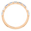 Rose Baguette Stacking Ring - Lumi Jewelry