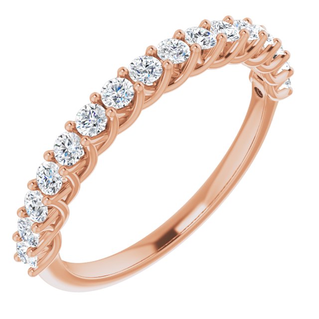 diamond anniversary ring rose