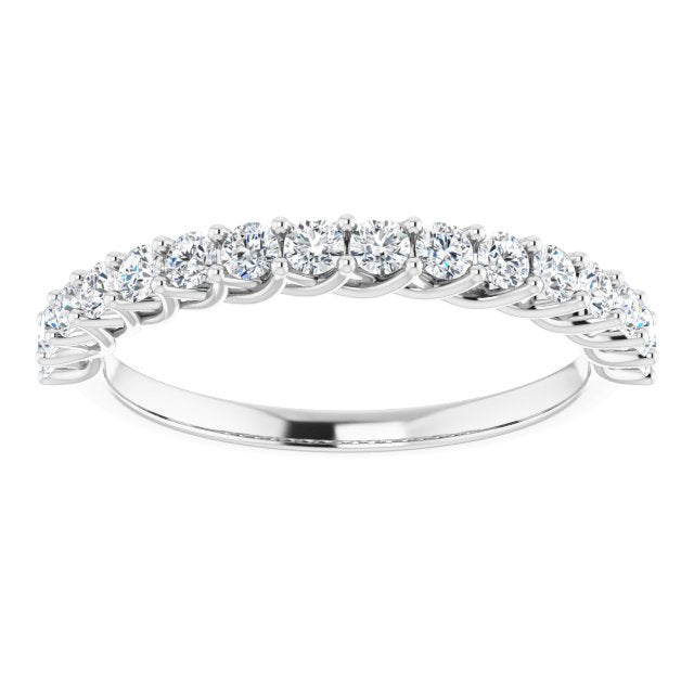 white diamond anniversary ring